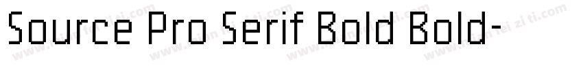 Source Pro Serif Bold Bold字体转换